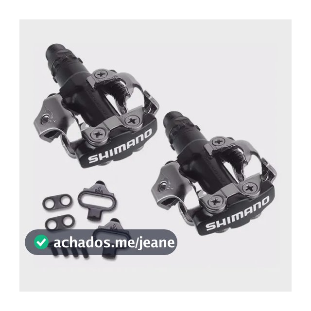 Pedal Shimano Pd-m520 Mtb Preto Com Tacos C/ Nf
