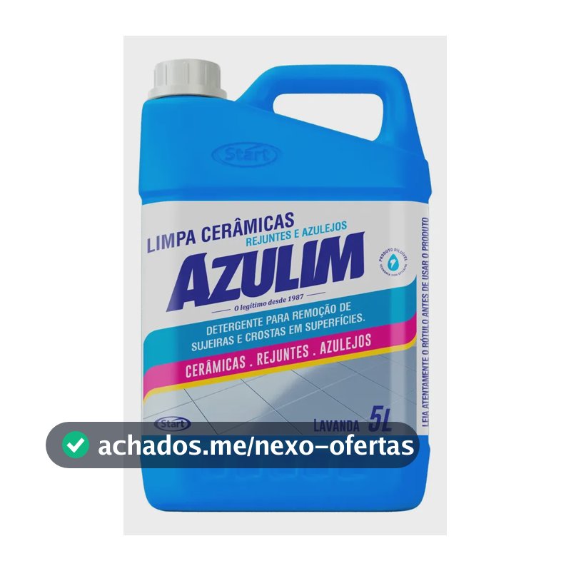 Limpa Cerâmica/ Azulejo/ Rejunte Azulim 5 L Limpeza Pesada