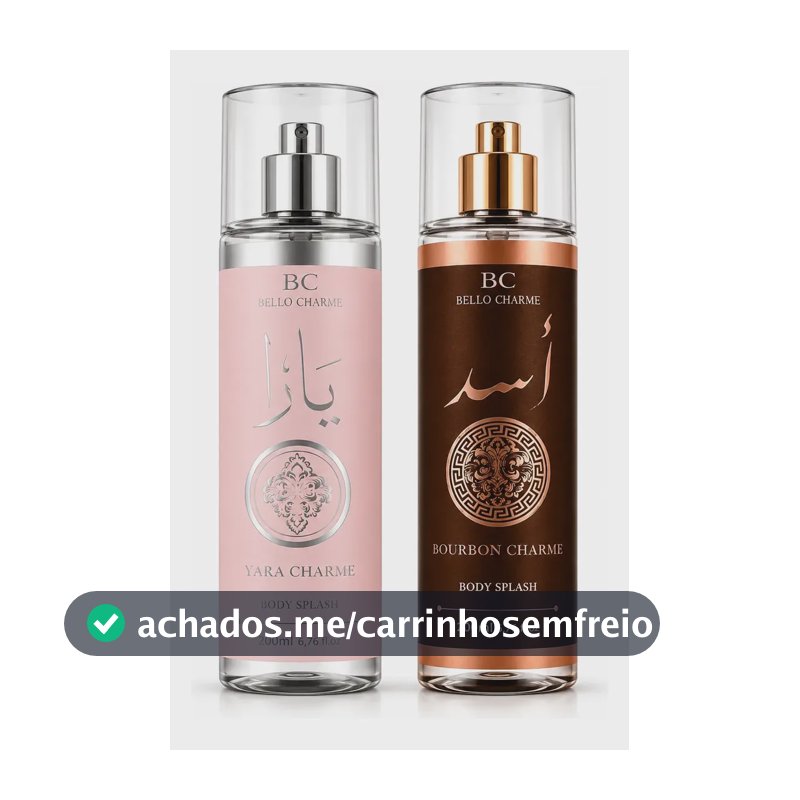 Kit 2 Unid. Perfume Body Splash Árabe Marcante Bello Charme