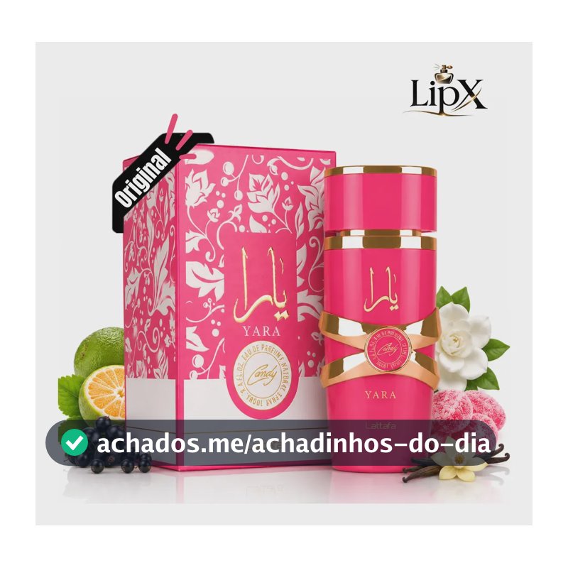 Perfume Árabe Yara Candy Lattafa Feminino Edp 100 Ml