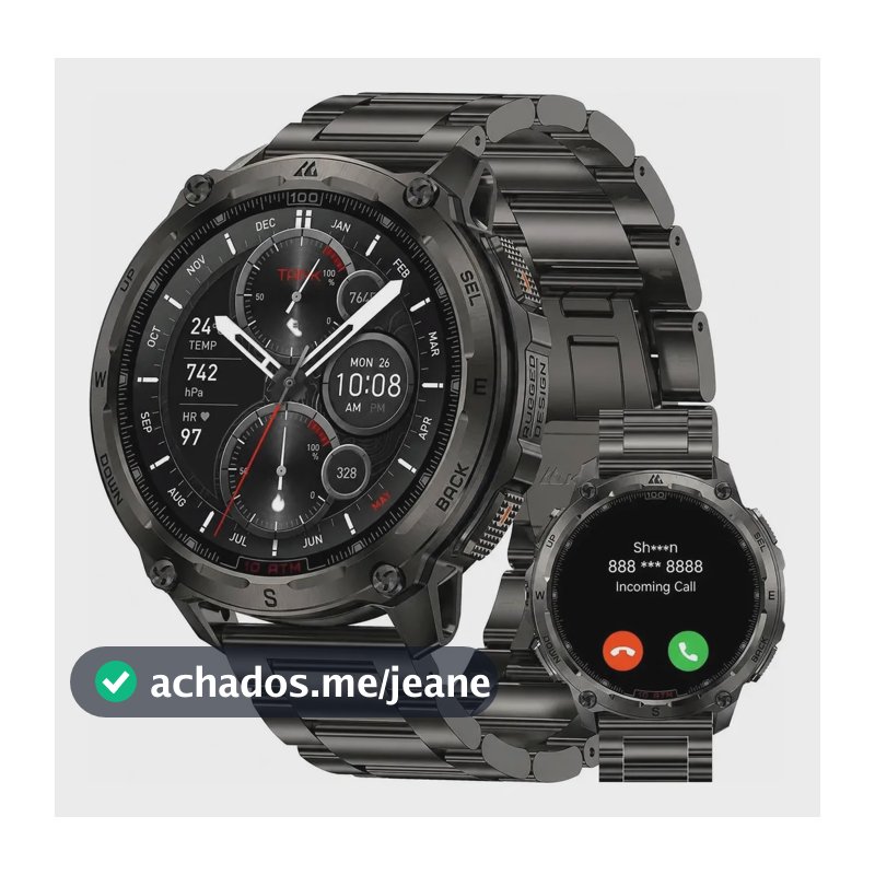 Kospet T4 Special Edition Relógio Smartwatch 10atm&ip69k Gps Preto Mesh