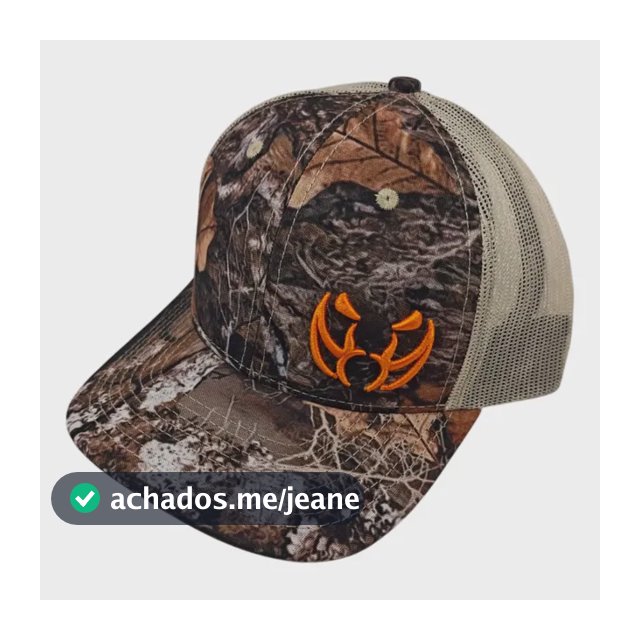 Boné Thoothy Boar Aba Curva Original Camuflado Realtree Caça