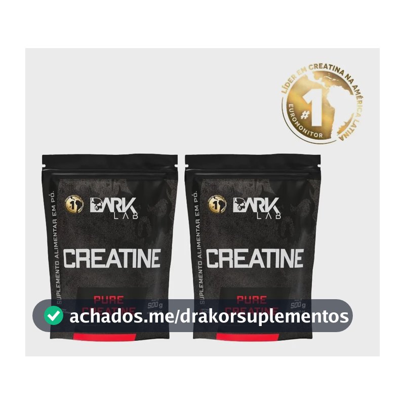 Creatina Monohidrata Pura 1kg (2 Unidades De 500g)  Dark Lab