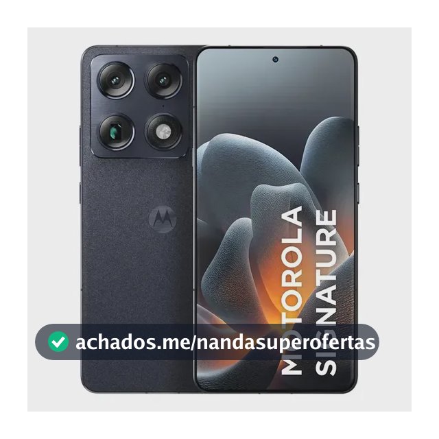 Smartphone Motorola Signature 5G - 512GB 12gb Ram + 12gb Ram Boost, 3 cameras 50MP Sony Lytia e Zoom 100x, Tela 1.5K extreme Amoled 165hz - Preto