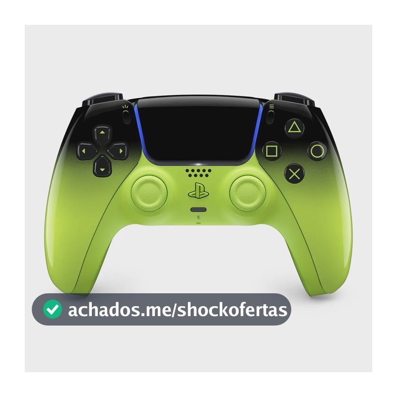 Controle sem fio PlayStation DualSense – Remix Green