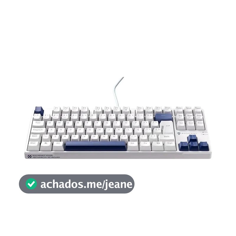 Machenike K500B-B87 Teclado Mecânico Gamer Switch Red Retroiluminação RGB Hot-Swappable