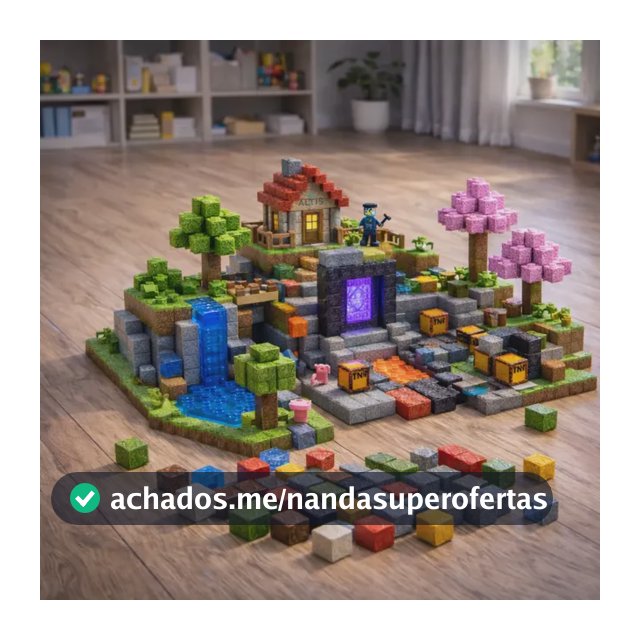 Kit 100 Blocos Magnéticos De Montar Construção Brinquedo 100