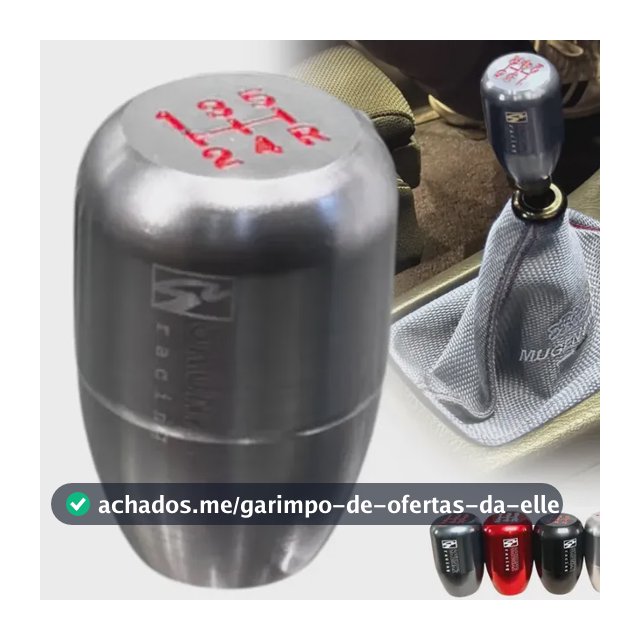 Manopla Esportiva 5 Marchas Skunk2 Racing Alumínio Universal Prata