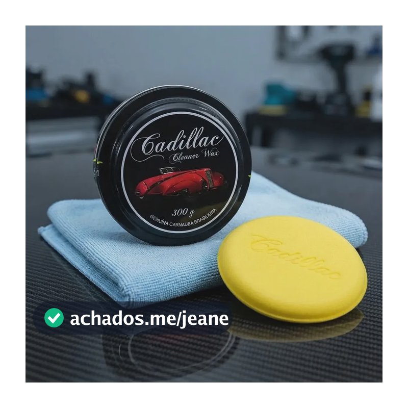 Cera Carnaúba Cleaner Wax Cadillac 300g Alta Proteção Brilho