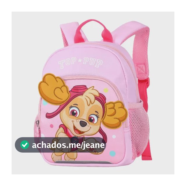 Mochila Escolar Infantil Pré Escolar 3d Patrulha Canina Meni