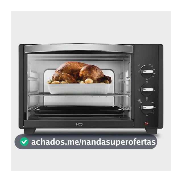 FORNO ELÉTRICO HQ 48D 2000W PRETO
