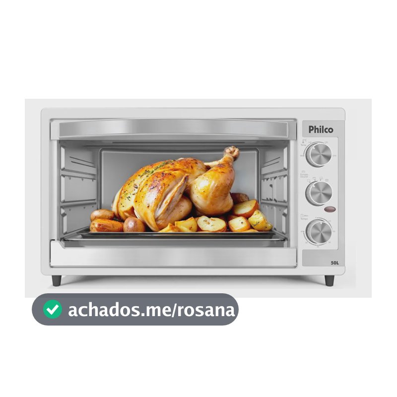 Forno Elétrico Philco 50L Branco Dupla Resistência PFE52B