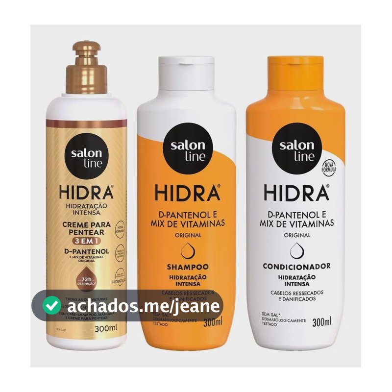 Kit Hidratação Intensa Com Hidra D-pantenol