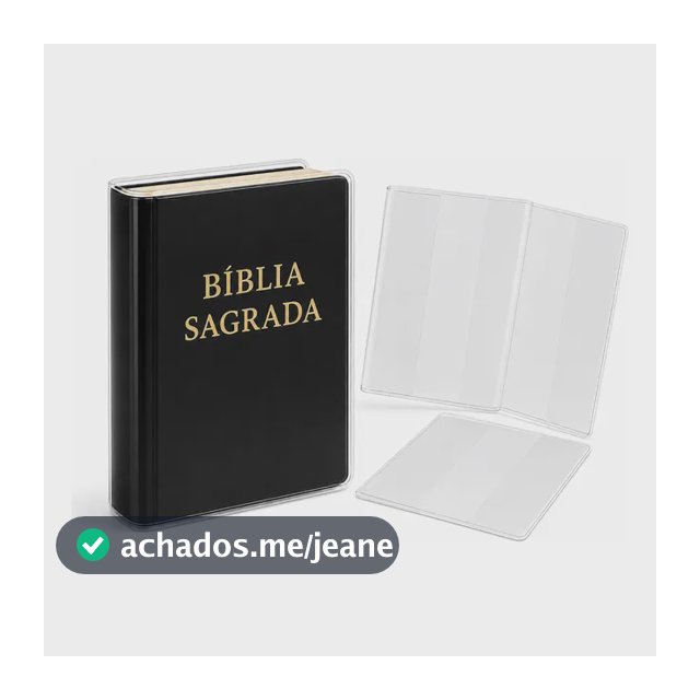 2 Capas Transparente Protetora De Bíblia / Todos Os Tamanhos