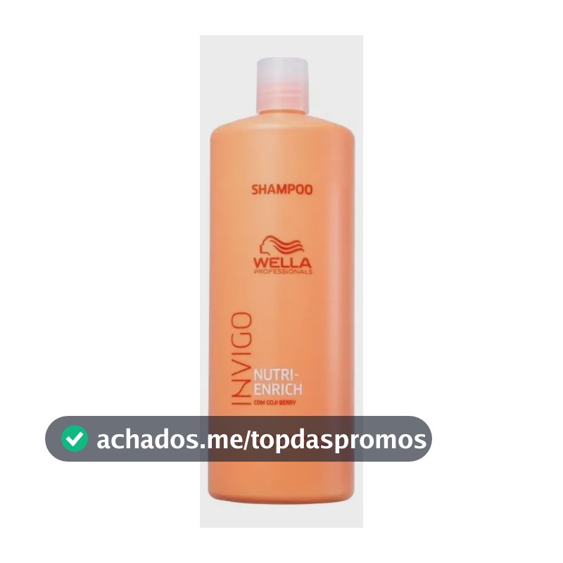 Shampoo Wella Invigo Nutri Enrich - Nutrição Cabelos Secos Danificados 1 Litro