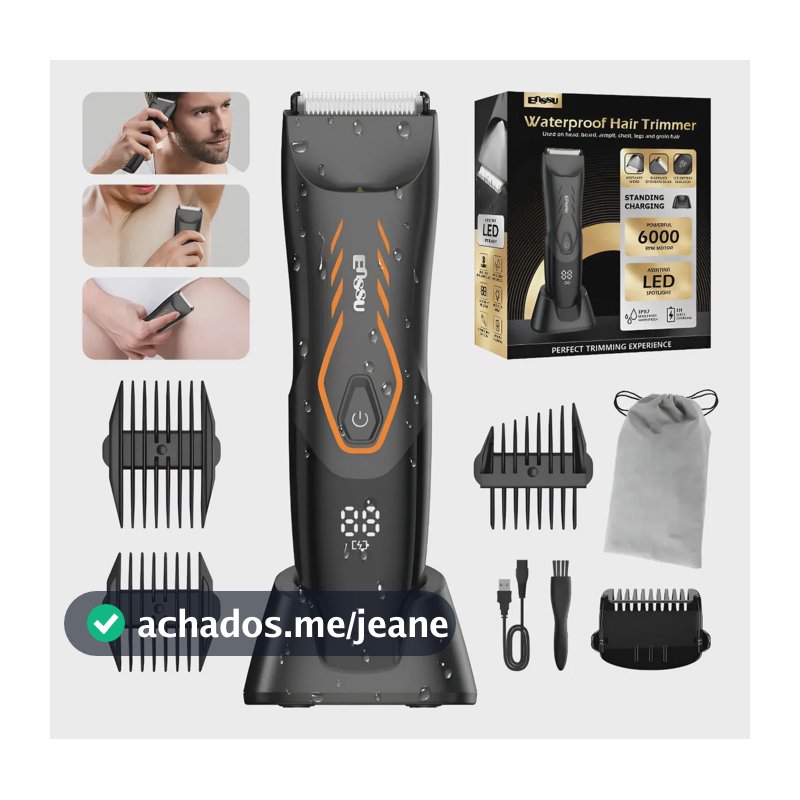 Enssu Aparador De Pelos Corporais Masculino Laranja