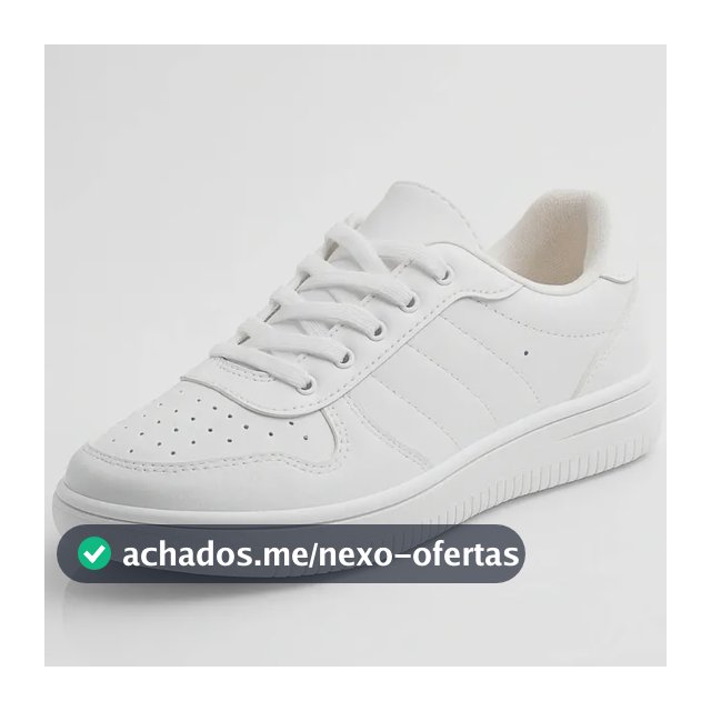 Tenis Casual Feminino Sneakers Branco Leve E Confortável