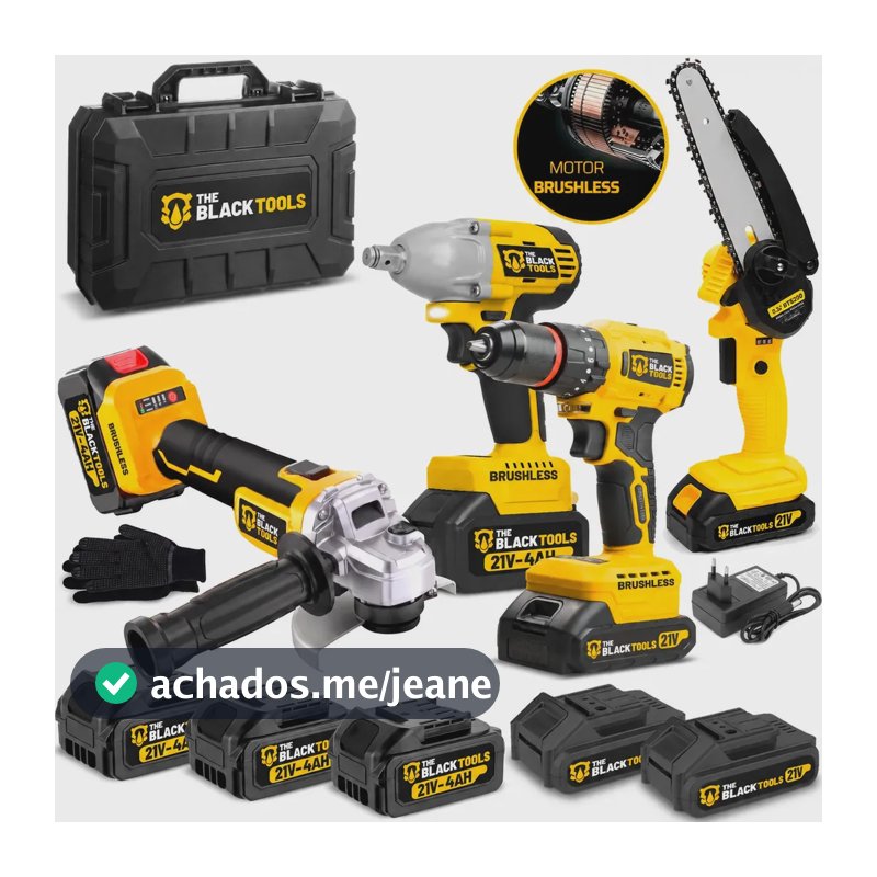 Kit Multi Ferramentas Brushless Profissional + Acessórios