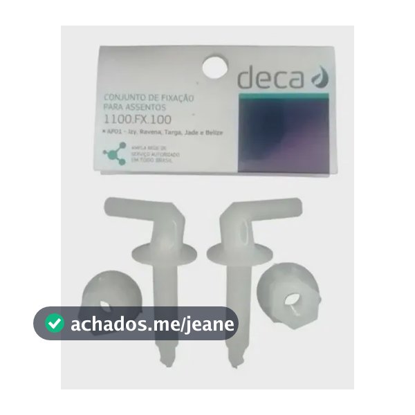 Fixação Assento Sanitário Deca Aspen 1100.FX.100.01 Incolor Izy Targa Ravena