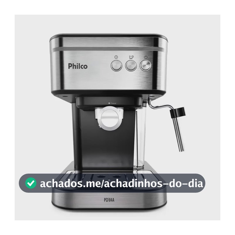 Cafeteira Expresso Philco Pcf04a 1,2l E Aquecedor De Xícaras preto