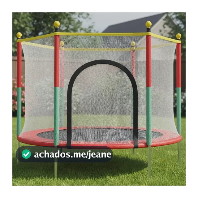 Cama Elástica Pula-Pula Brinq Kids 1,4m Infantil Com Rede Segurança