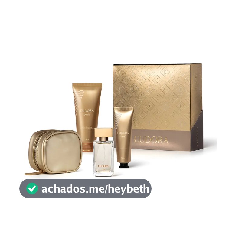Kit Presente Eudora Diva Feminino 4 Produtos Original