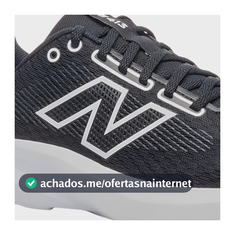 Tênis New Balance 413 Masculino Corrida Caminhada Leve Preto/branco 39 Br