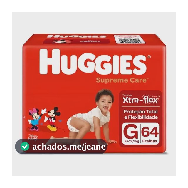 Fralda Supreme Care 64 Unidades G Huggies