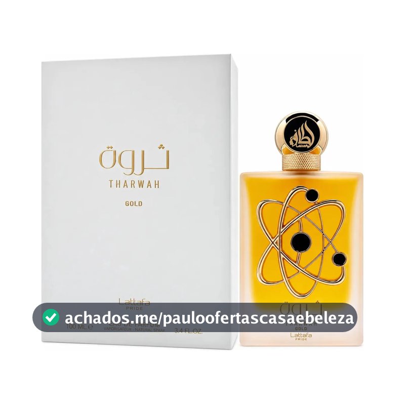 Perfume Feminino Árabe Tharwah Gold - Lattafa Pride - Eau