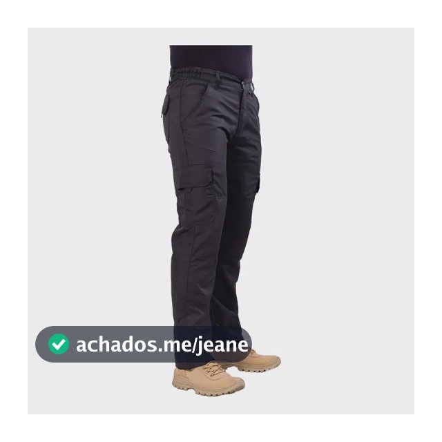 Calça Tatica Militar Cargo Masculina Poly 6 Bolsos Reforçada