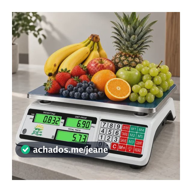 Balança Digital Eletrônica Comercial 40kg Precisão Bivolt 127/220v Azul-turquesa