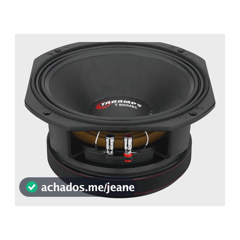 Alto Falante Médio Grave Taramps 7driver T 900 MBS 450w 6 Ohms Cor 10 Polegadas 6 Ohms Preto