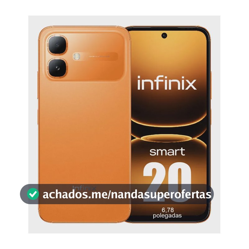 Infinix Smart 20 Dual Sim 4gb Ram 128gb Celular Laranja