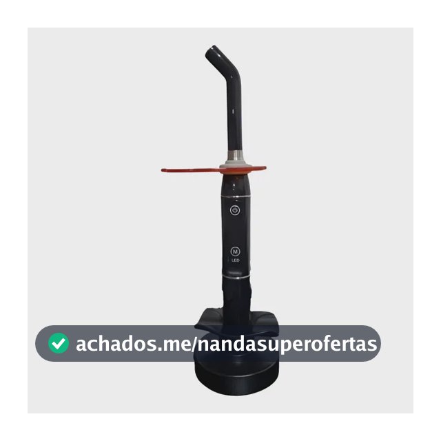 Fotopolimerizador Sem Fio MVW LYA180A Odontologico Intensidade 2000 Mw Cor Preto
