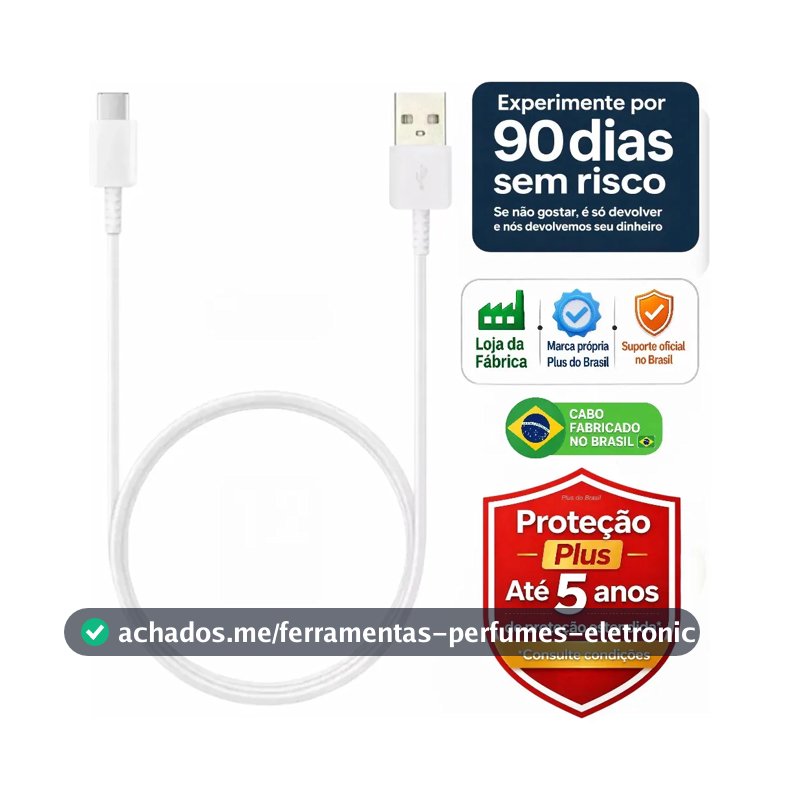 Plus do Brasil Cabo Usb Turbo Tipo C Para Samsung Galaxy S26 S25 S24 Plus S23 Fe S22 S21 S20 A16 A15 A22 A13 A14 A55 A53 A54 A06 A05s A20 A21 Apple iPhone 18 17 16 15 Carplay Android Auto BR