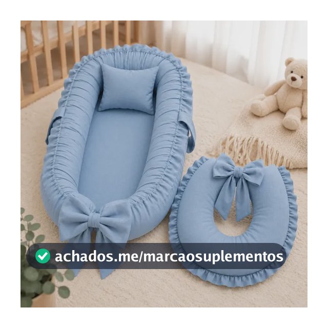 Ninho Redutor De Berço Com Almofada De Amamentação Kit 2 Pcs