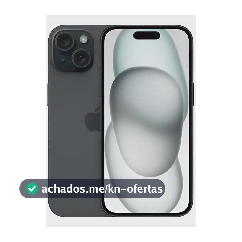 Apple iPhone 15 (128 GB) - Preto - Distribuidor Autorizado