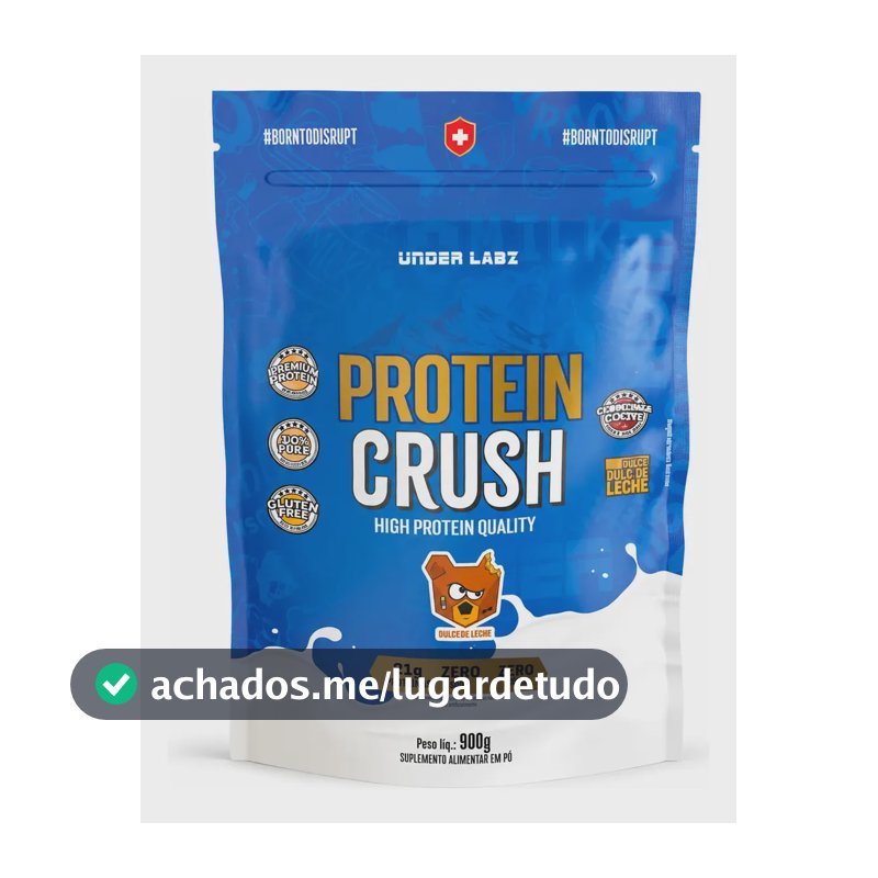 Proteína Under Labz Whey concentrado Crush em pó sabor Doce de leite x 900g