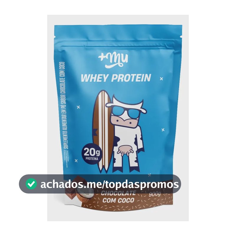 Whey protein +Mu Coco Refil em pó x 900g