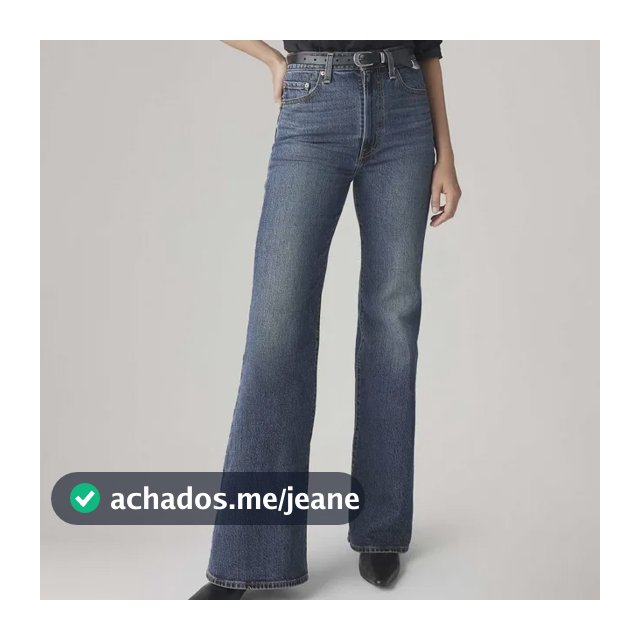 Calça Jeans Levis Ribcage Bells  Média A75030019