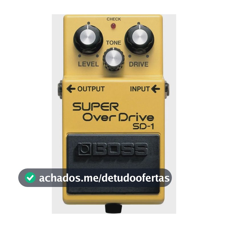 Pedal Para Guitarra Sd-1 Super Overdrive Boss Amarelo