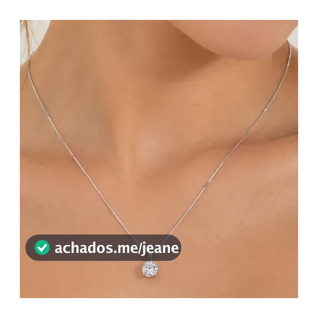 Colar Ponto De Luz Prata 925 Legítima Corrente 45cm
