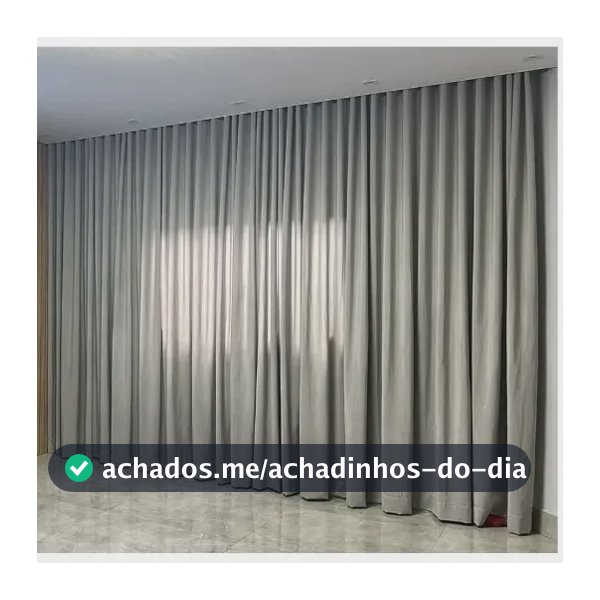 Cortina Tecido Blackout 6m X 2,6m - Trilho Suíço - Promoção