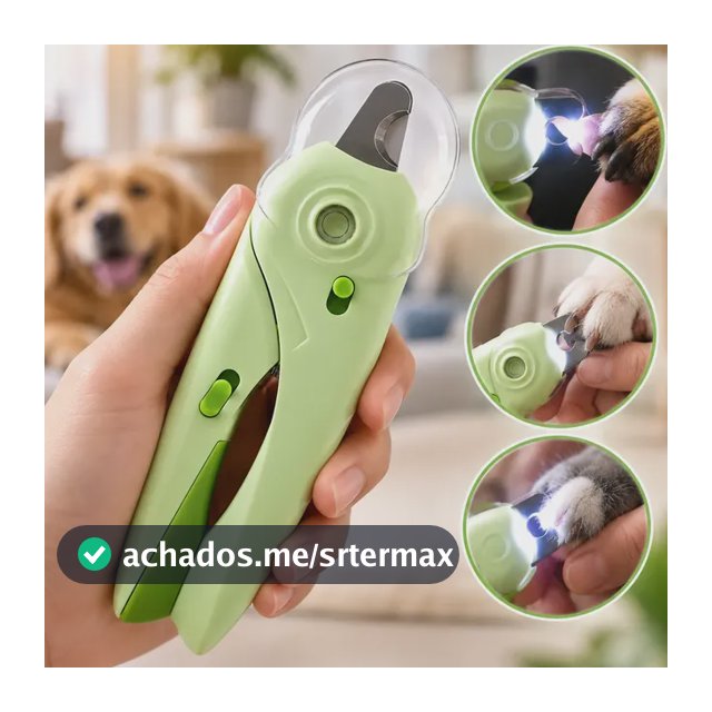 Cortador Unha Pet Cães Gatos Led Alicate Aparador Luz Seguro Verde-claro / Gato Precisão Portátil Cortador Higiene Led Filhote Pequeno Médio Grande / Led Doméstico Cachorro Precisão Lixa