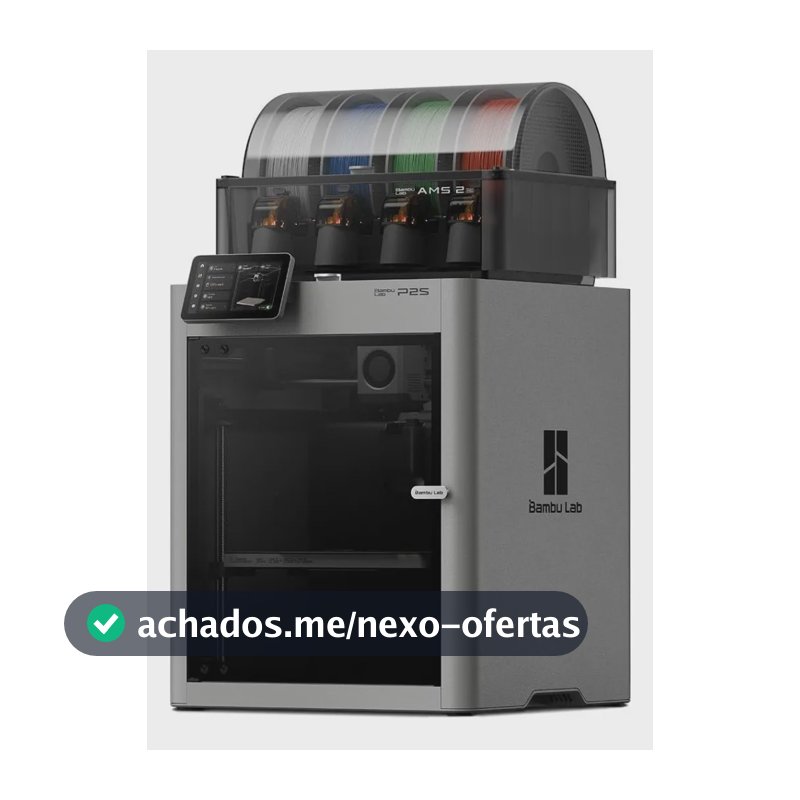 Bambu Lab Impressora 3d P2s Ams 2 Pro Combo 110v 127v Cinza-escuro