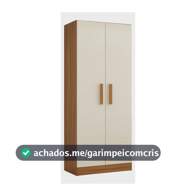 Guarda Roupas Multiuso Solteiro Belem Madeir/off Notável Cor Madeirado Off White