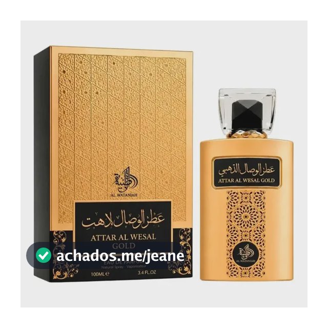 Perfume Árabe Attar Al Wesal Gold Edp Masculino 100ml Com Nf