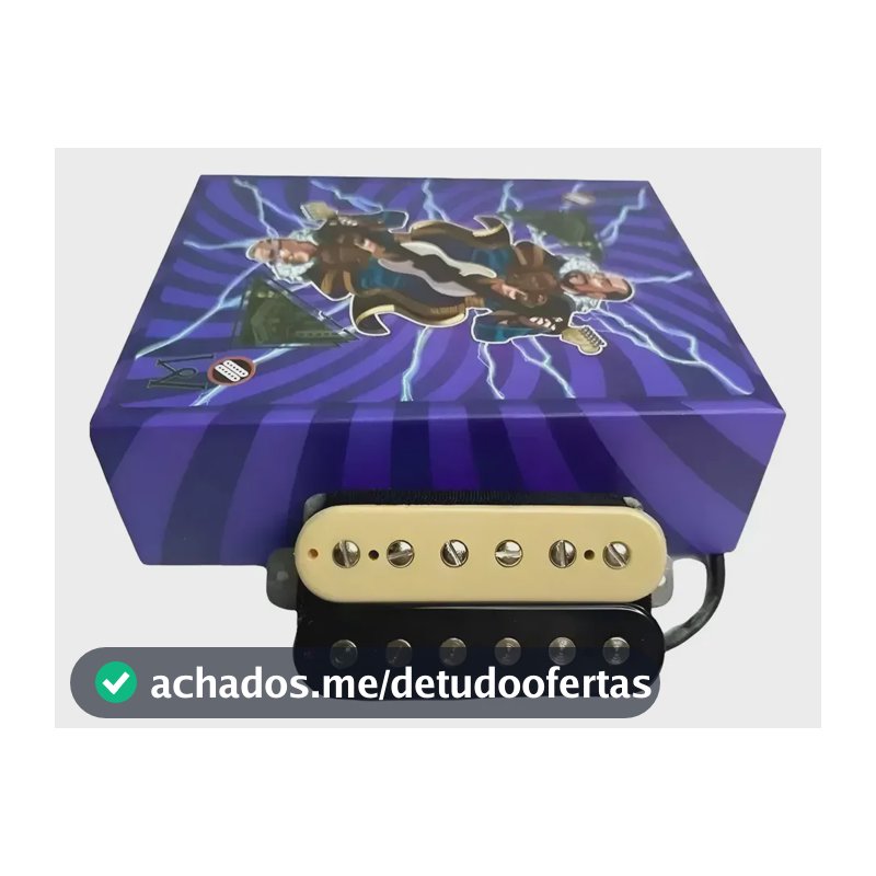 Captador Humbucker Malagoli Custom 59 Zebra Braço Zebra - Ponte