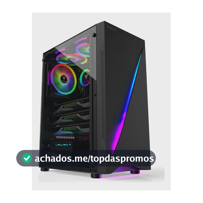 Gabinete Gamer Gamdias Argus E5 Rgb Mid Tower Preto