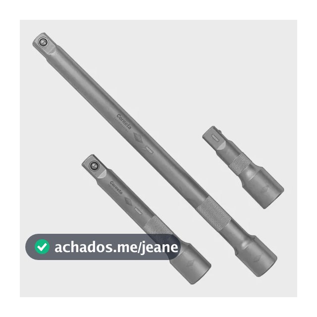 Jogo De Extensão Manual 1/2 C/3 Peças Soquete Pito Cachimbo